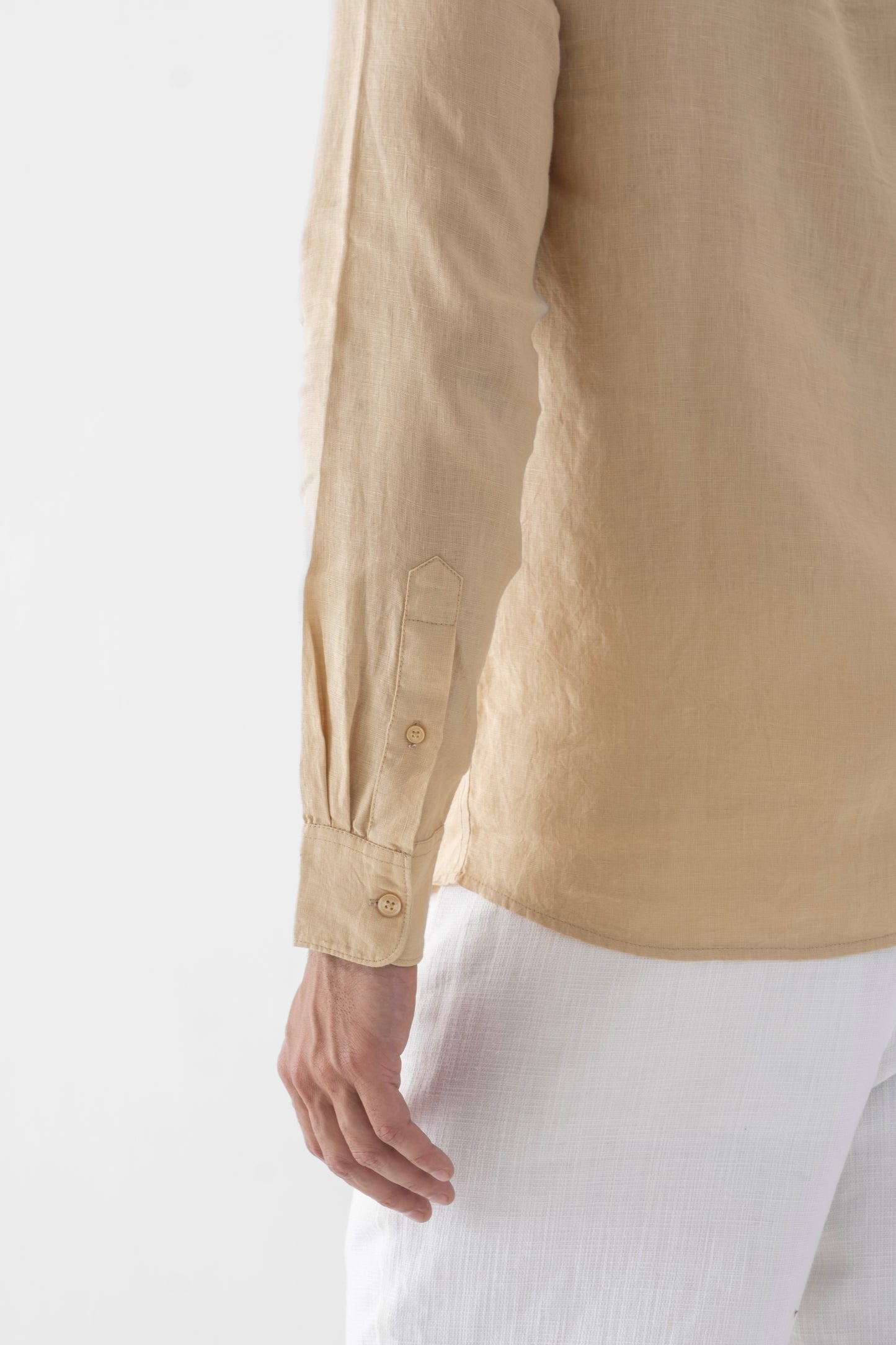 100% European Linen Classic Everyday Shirt - Bamboo