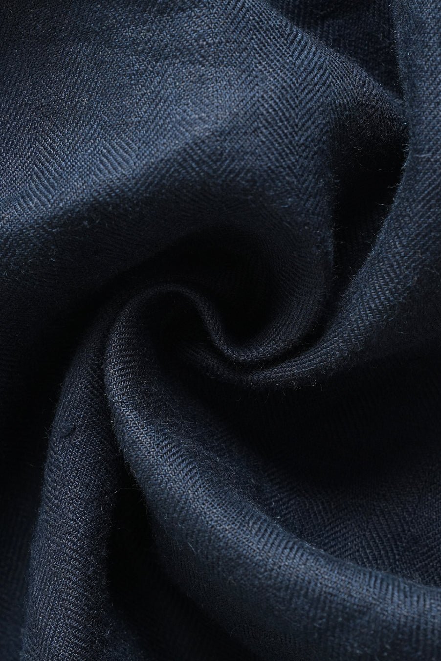 100% European Linen Relaxed Fit Trousers - Navy