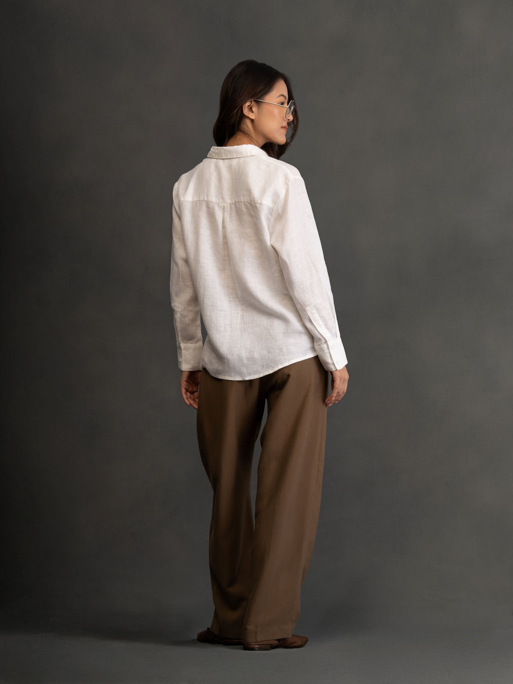 100% European Linen Everyday Shirt - White