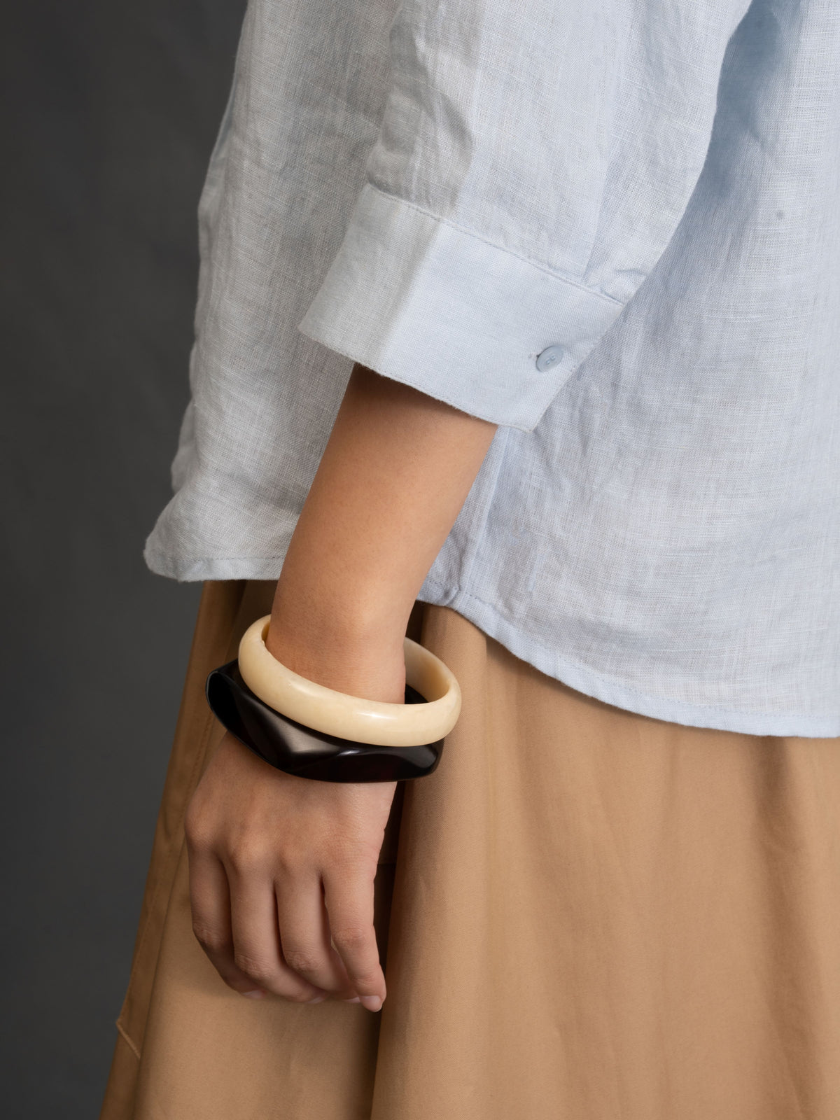 100% European Linen Boxy Popover Shirt