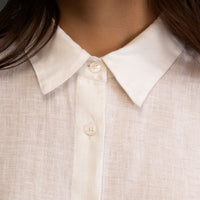 100% European Linen Everyday Shirt - White