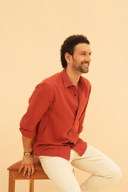 100% European Linen Classic Everyday Shirt