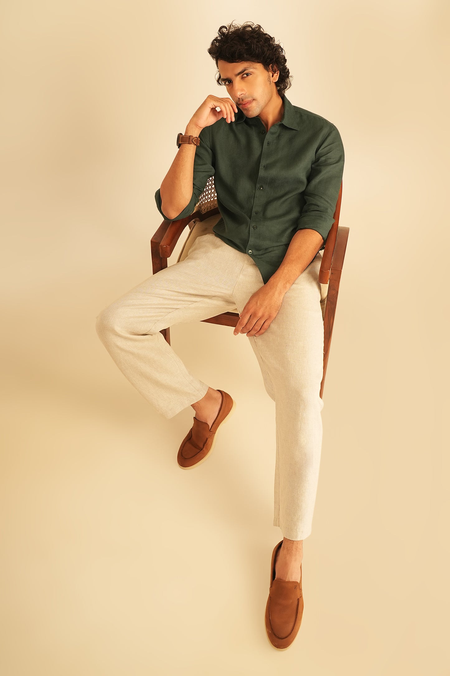 100% European Linen Classic Everyday Shirt