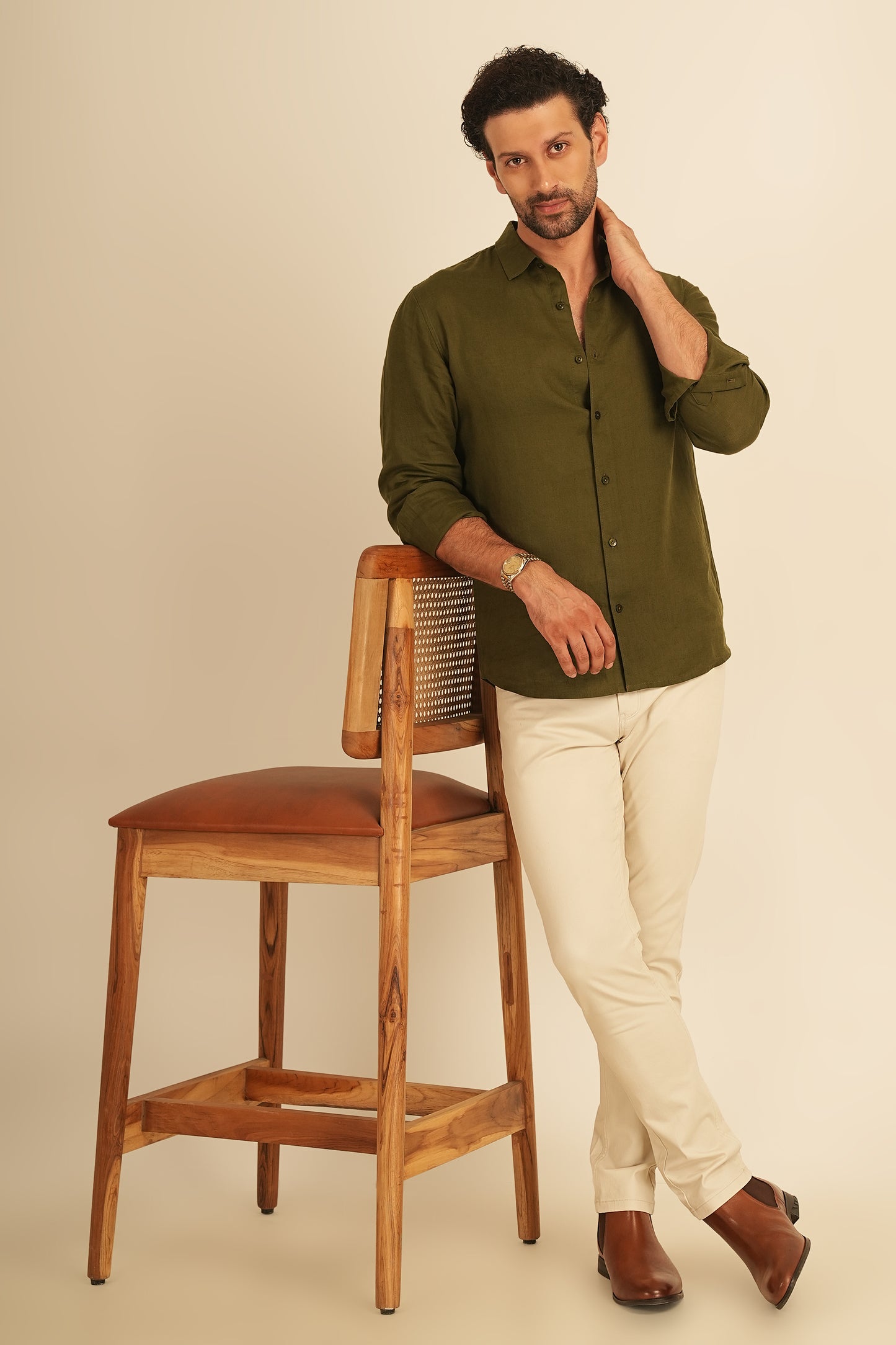 100% European Linen Classic Everyday Shirt