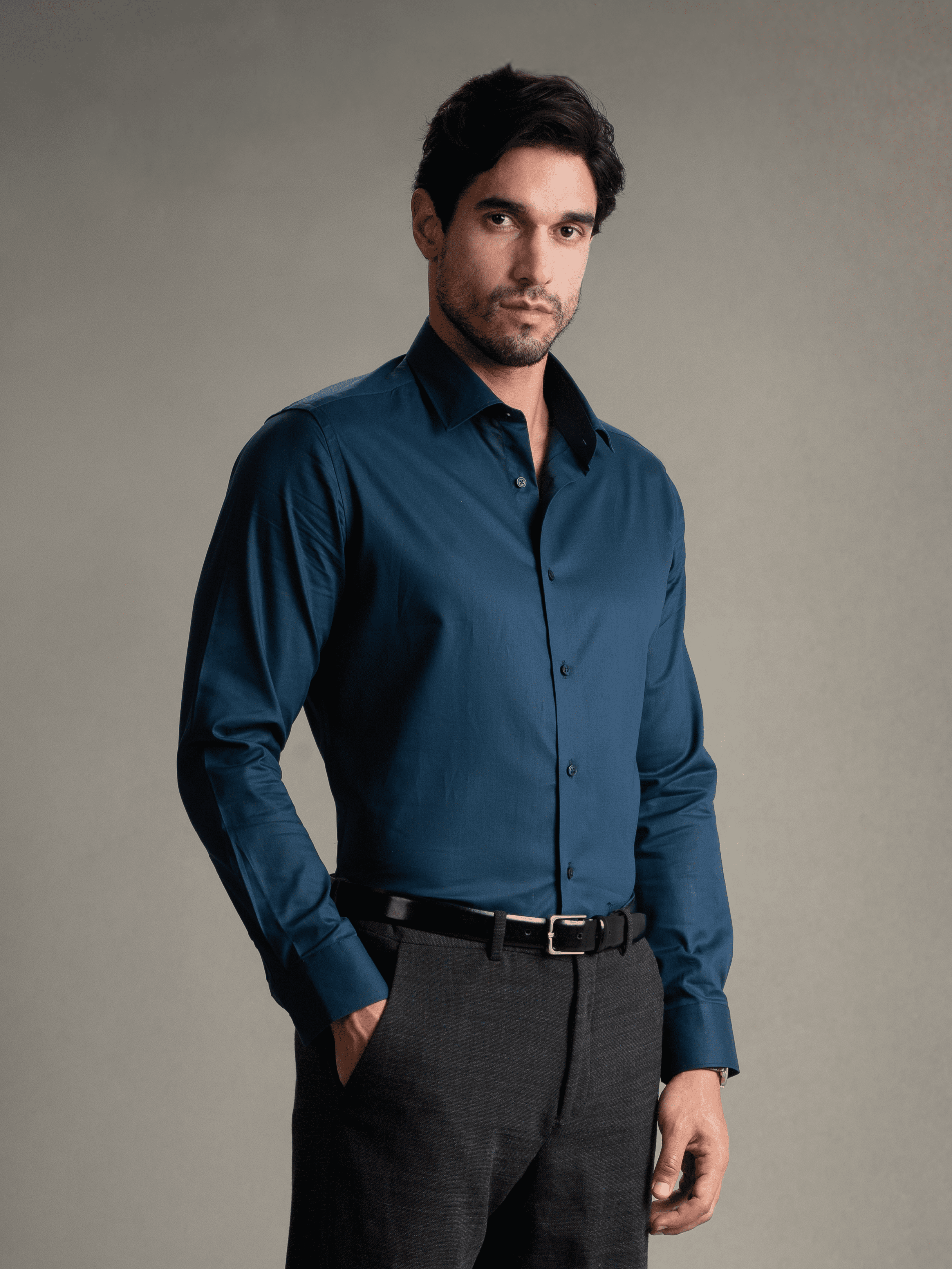 100% Egyptian Cotton 9-to-9 Formal Shirt - Teal