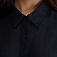 100% European Linen Everyday Shirt - Navy