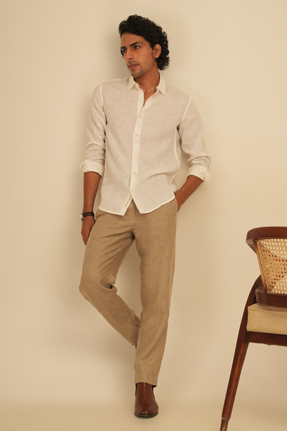 100% European Linen Classic Everyday Shirt