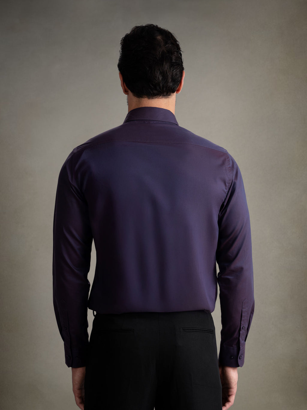 100% Egyptian Cotton 9-to-9 Formal Shirt - Deep Purple