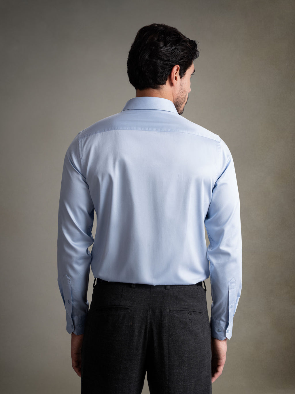 100% Egyptian Cotton Everyday Formal Shirt - Mid Blue