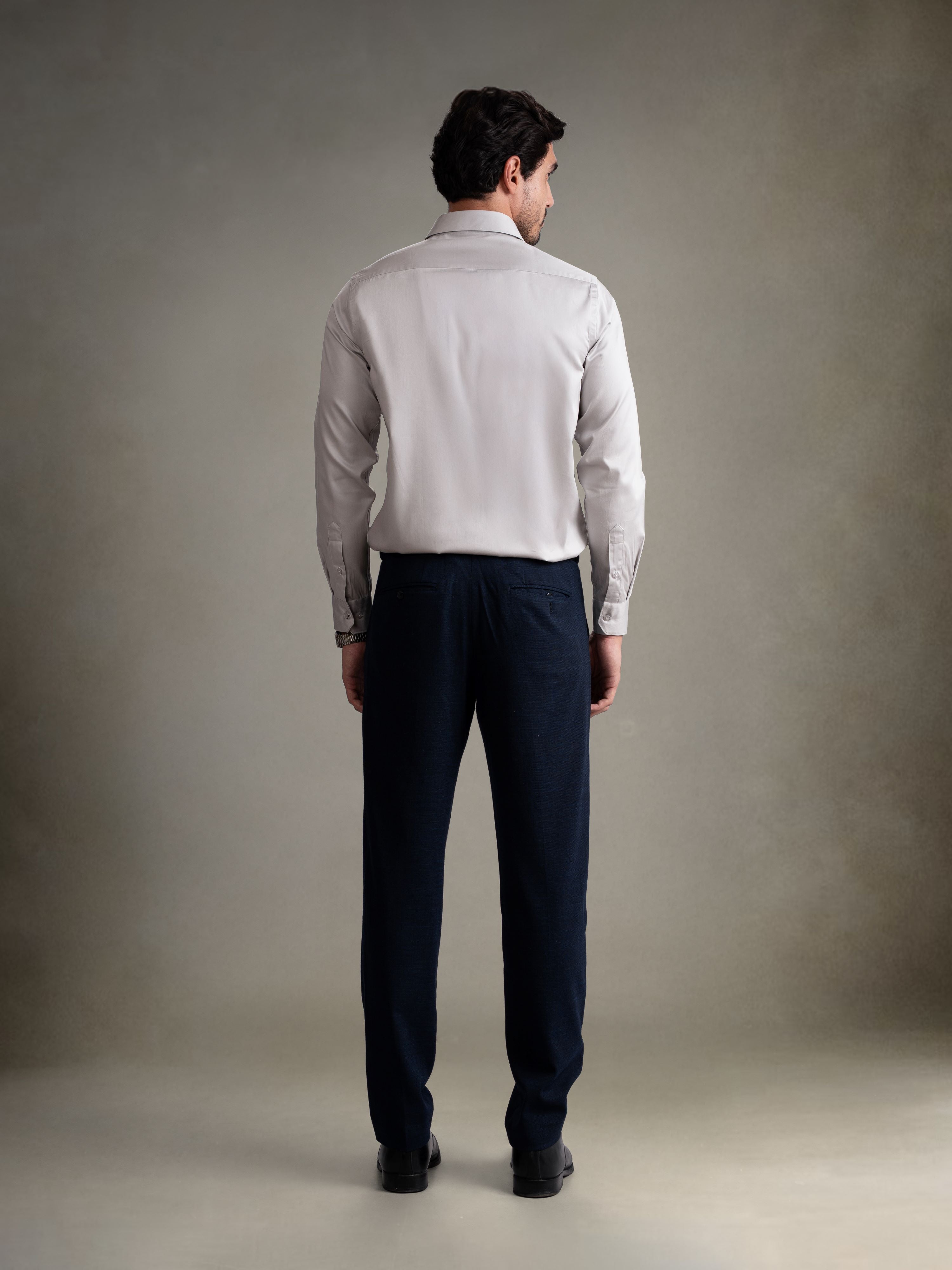 100% Egyptian Cotton Everyday Formal Shirt - Grey