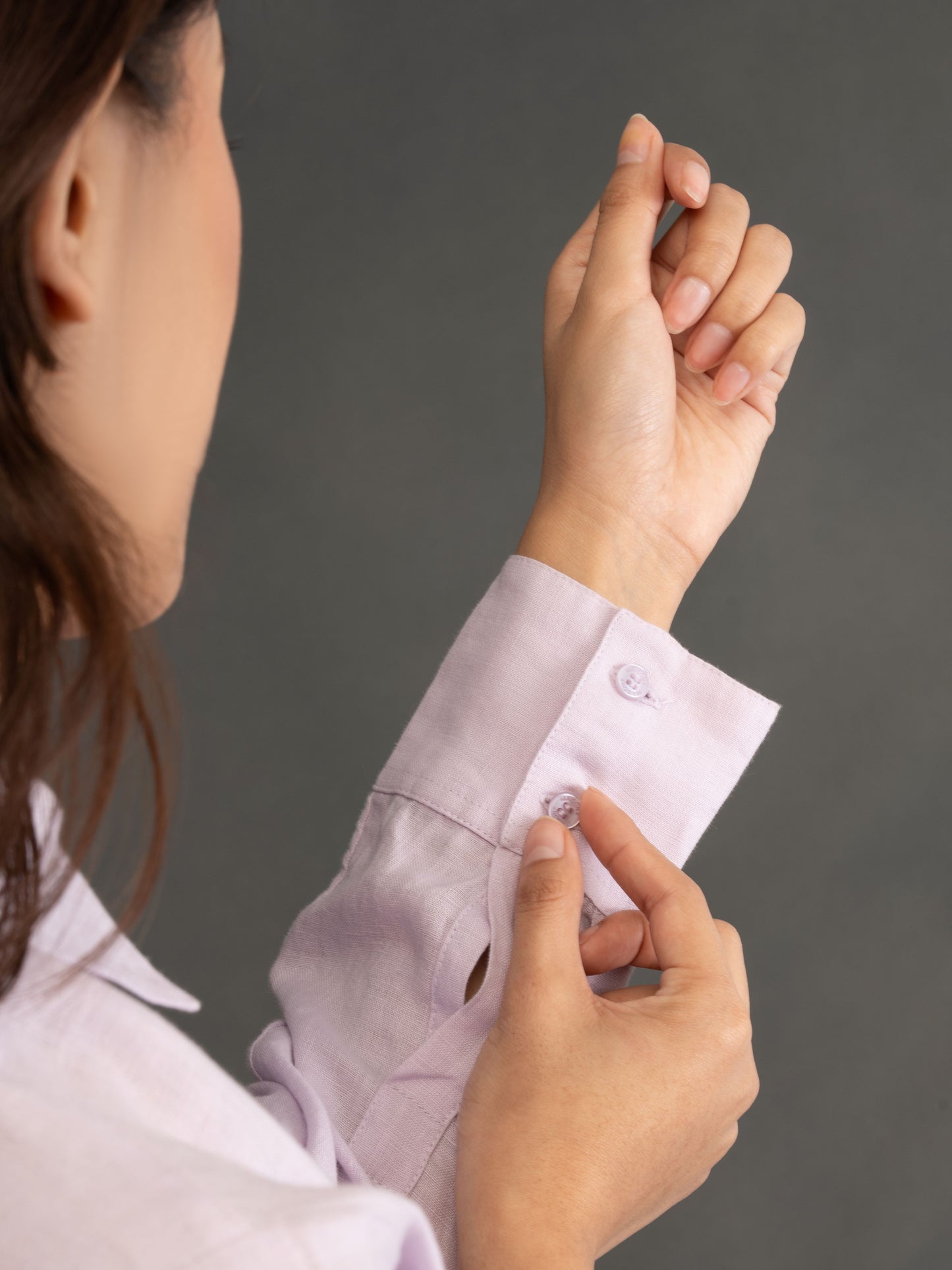 100% European Linen Everyday Shirt - Lilac