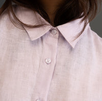 100% European Linen Everyday Shirt - Lilac
