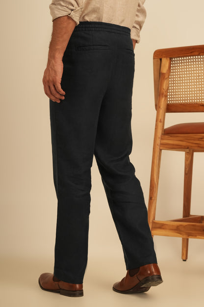 100% European Linen Relaxed Fit Trousers