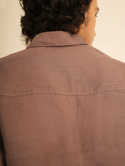 100% European Linen Utility Shirt