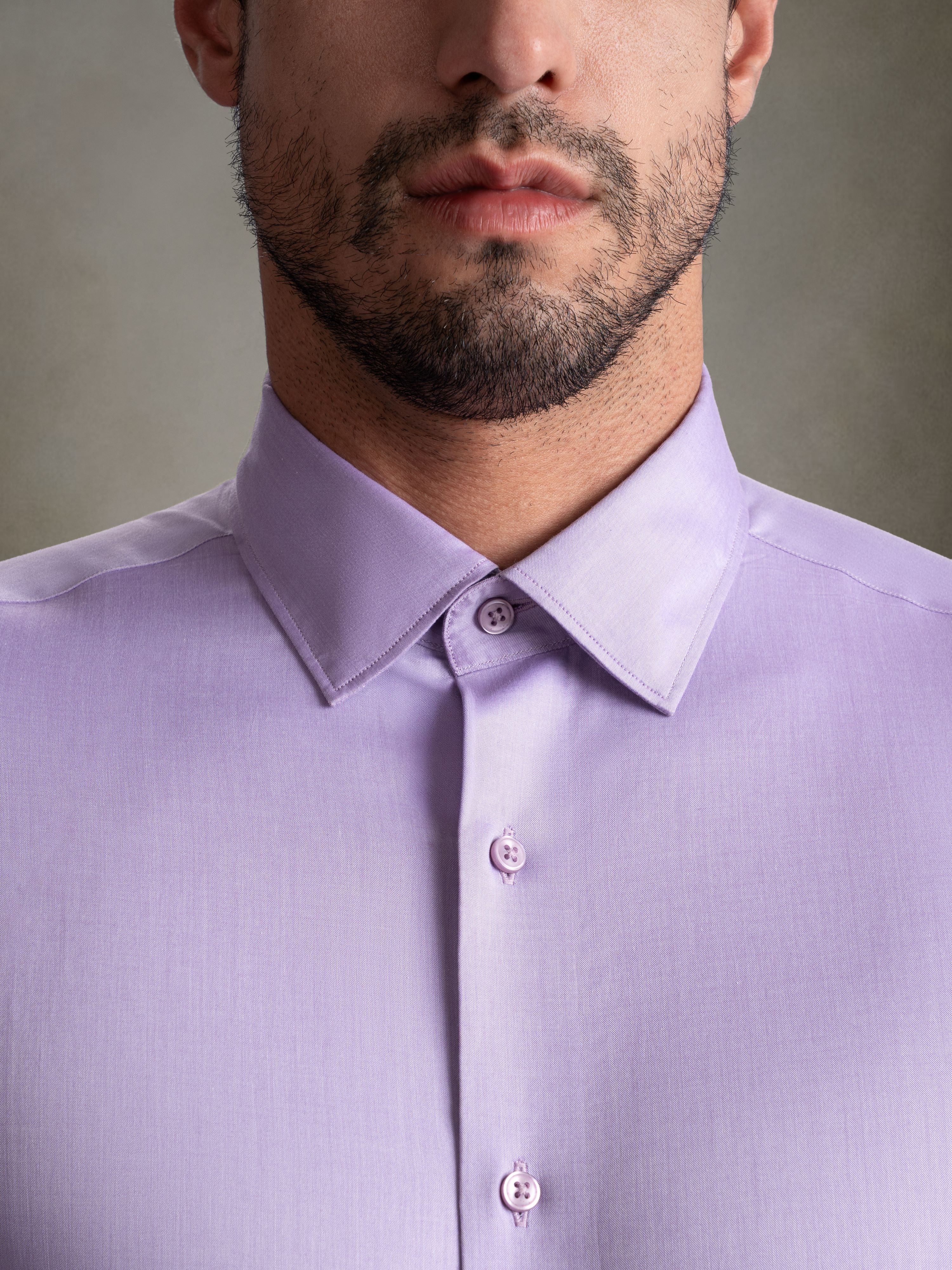 100% Egyptian Cotton 9-to-9 Formal Shirt - Lilac