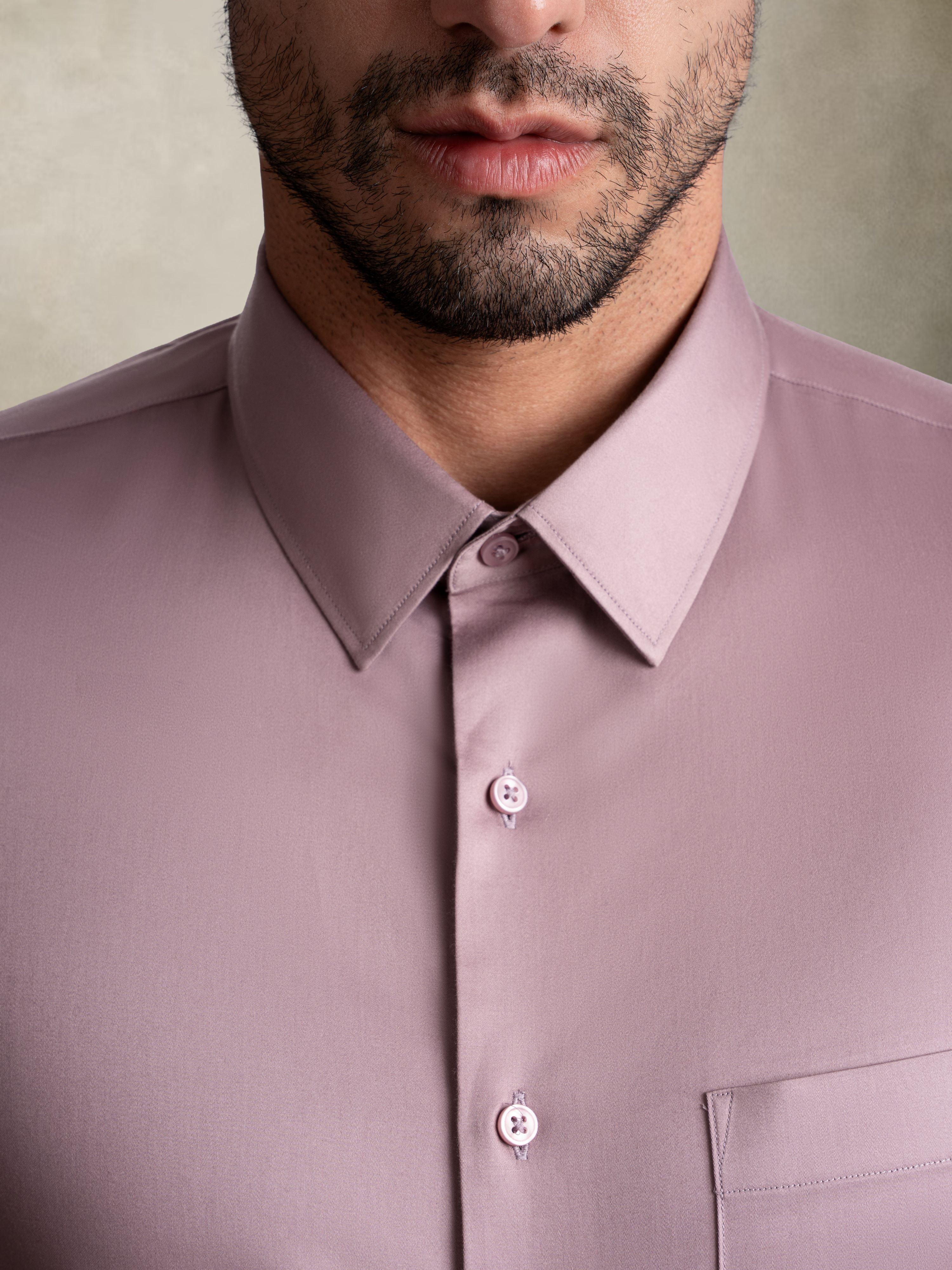 100% Egyptian Cotton Everyday Formal Shirt - Mauve
