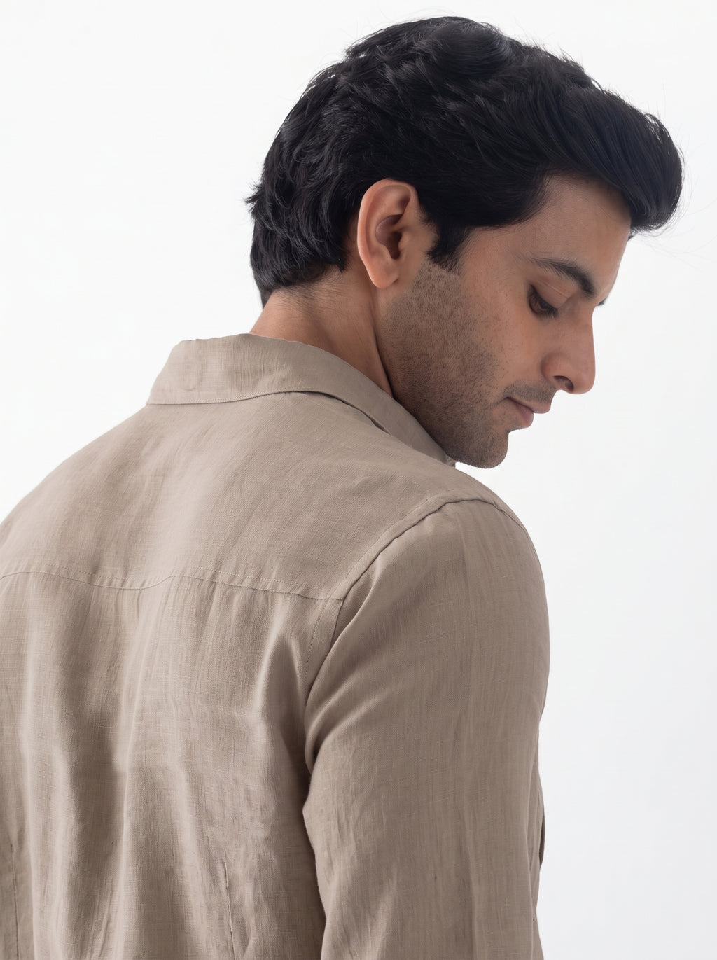 100% European Linen Classic Everyday Shirt - Brown
