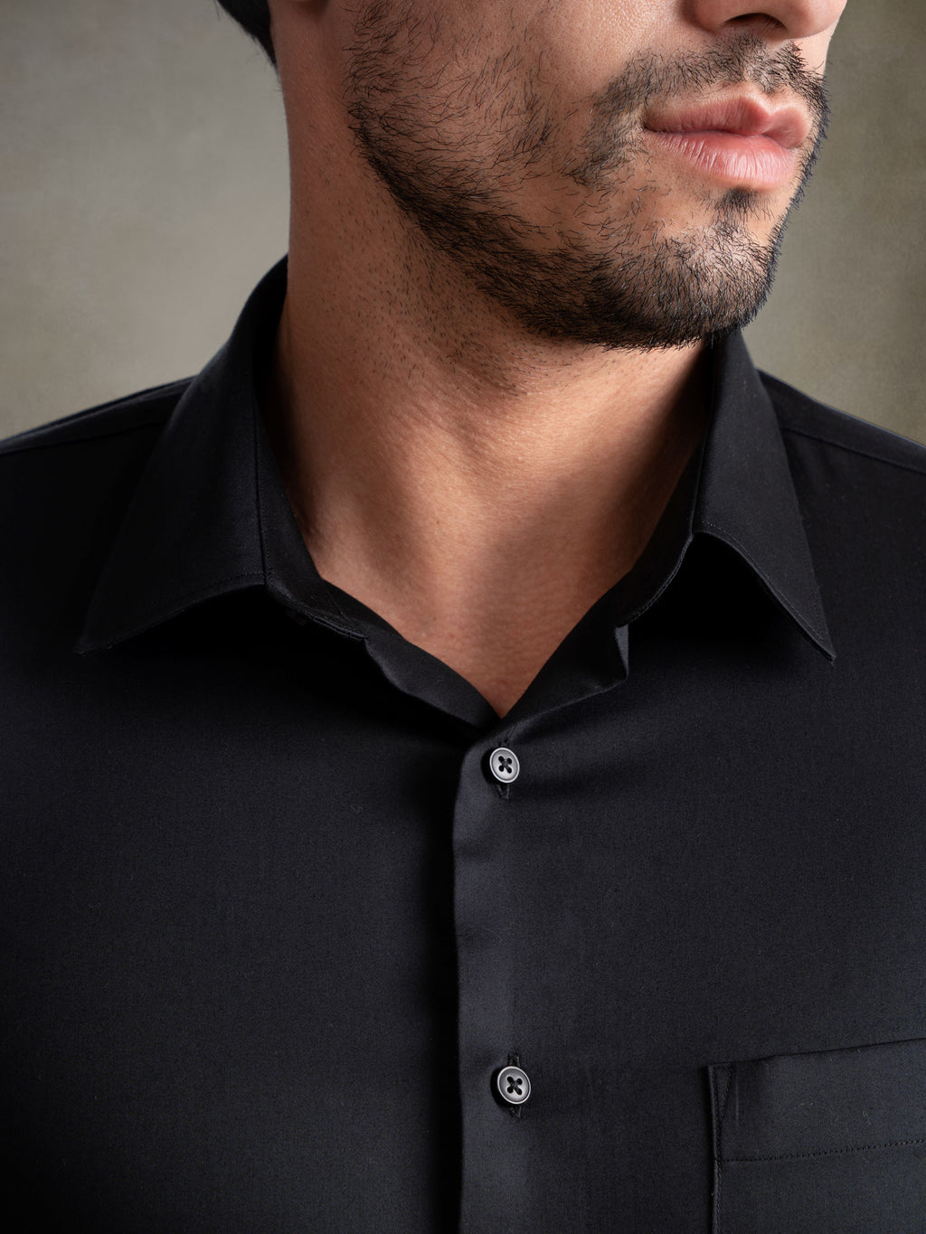 100% Egyptian Cotton Everyday Formal Shirt - Black
