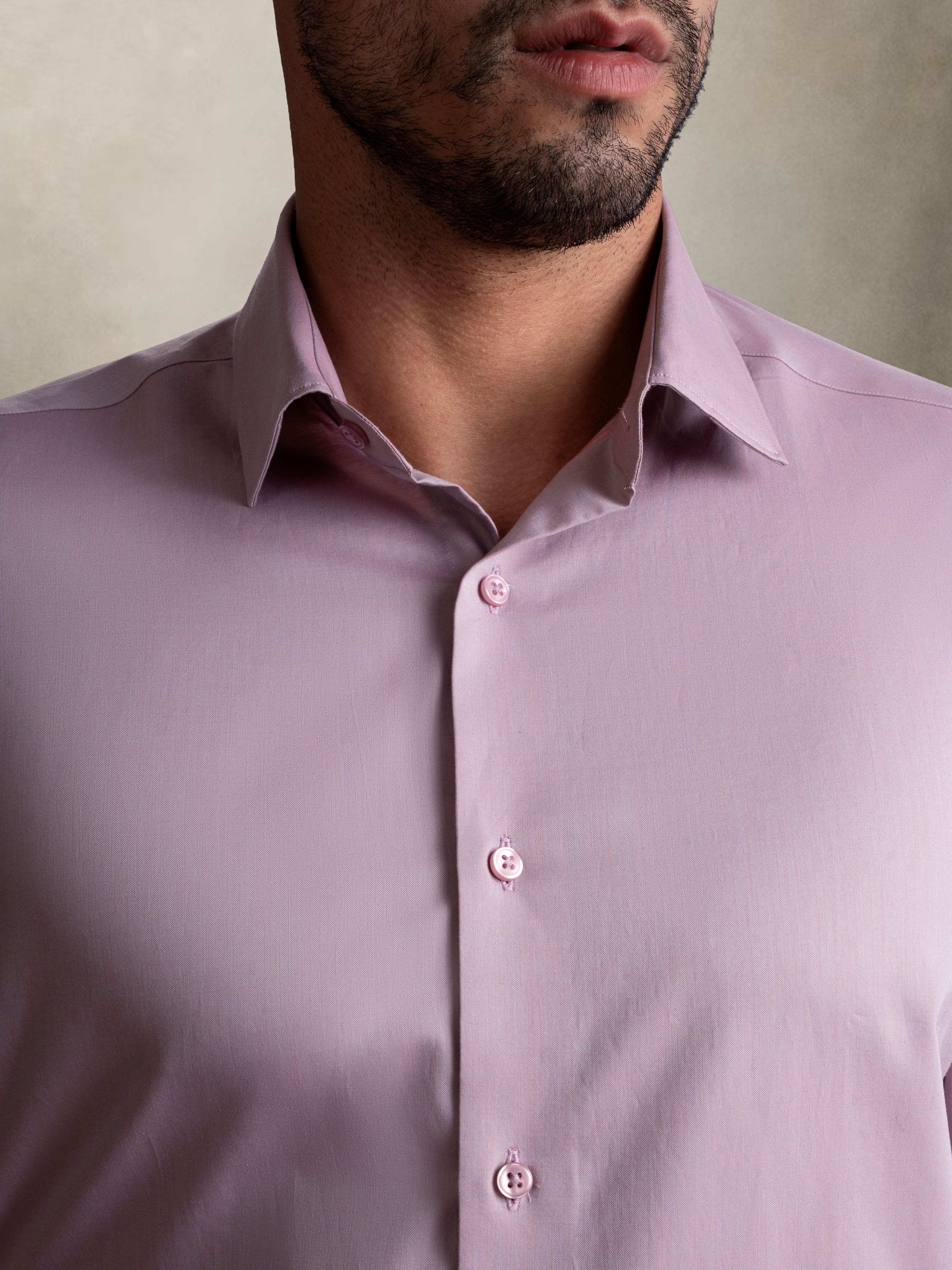 100% Egyptian Cotton 9-to-9 Formal Shirt - Mauve