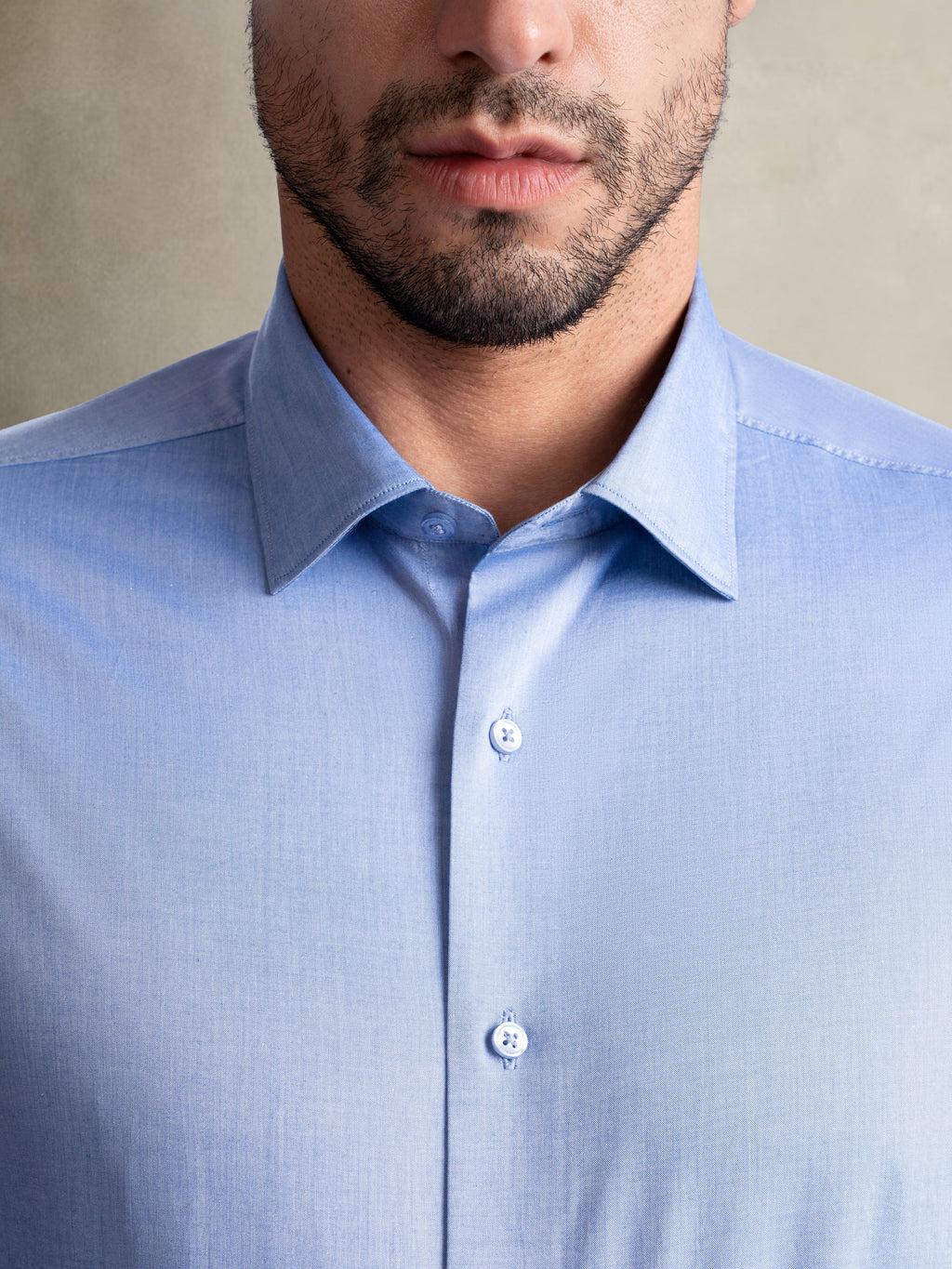 100% Egyptian Cotton 9-to-9 Formal Shirt - Mid Blue
