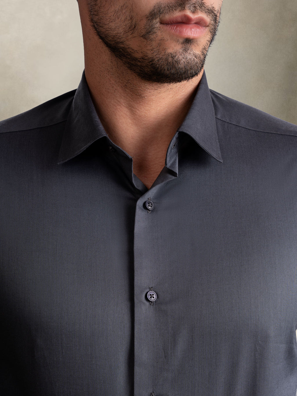 100% Egyptian Cotton 9-to-9 Formal Shirt - Dark Grey