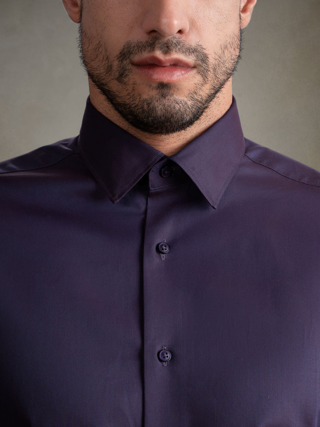 100% Egyptian Cotton 9-to-9 Formal Shirt - Deep Purple