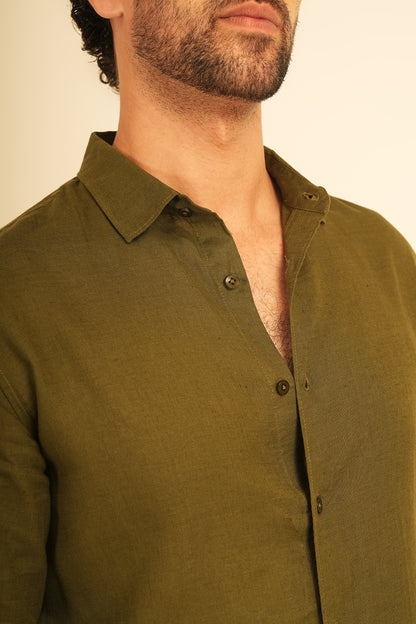 100% European Linen Classic Everyday Shirt