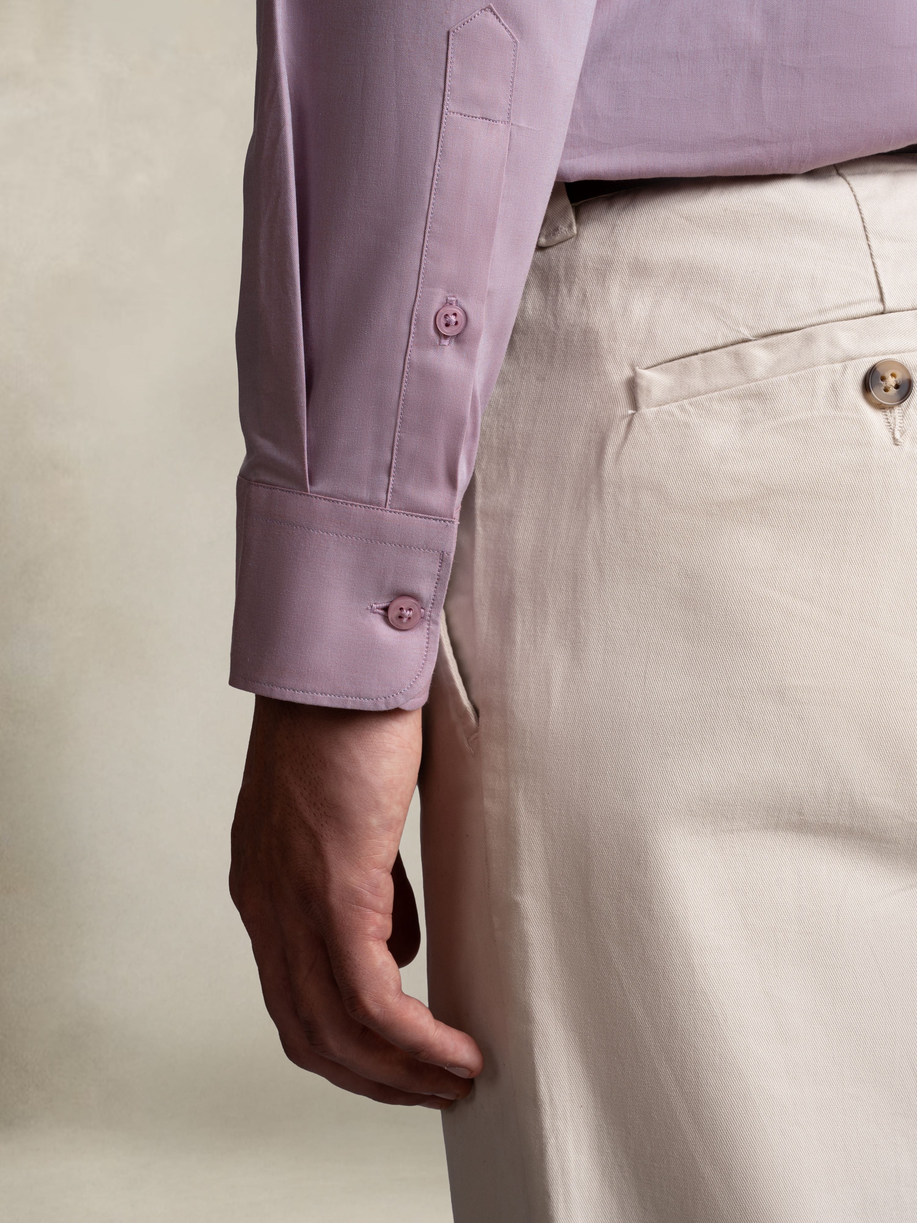 100% Egyptian Cotton 9-to-9 Formal Shirt - Mauve