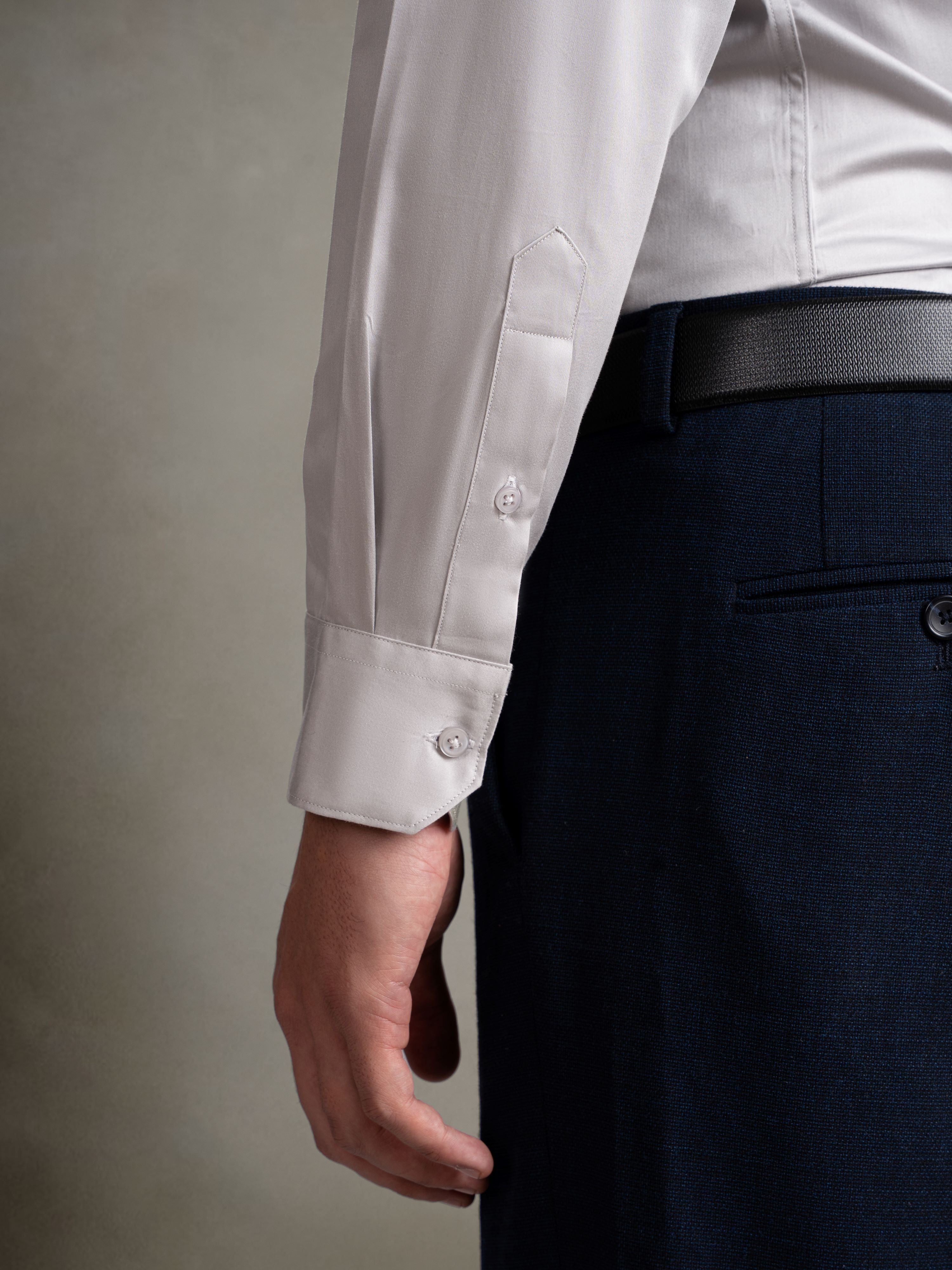 100% Egyptian Cotton Everyday Formal Shirt - Grey