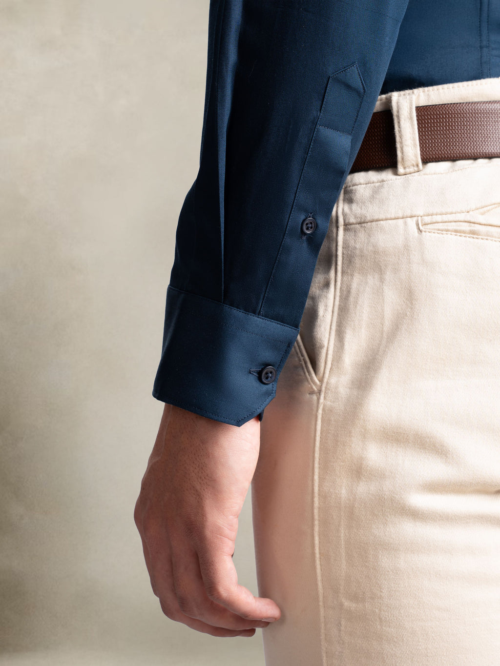 100% Egyptian Cotton Everyday Formal Shirt - Navy