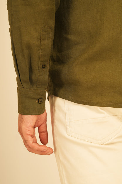 100% European Linen Classic Everyday Shirt