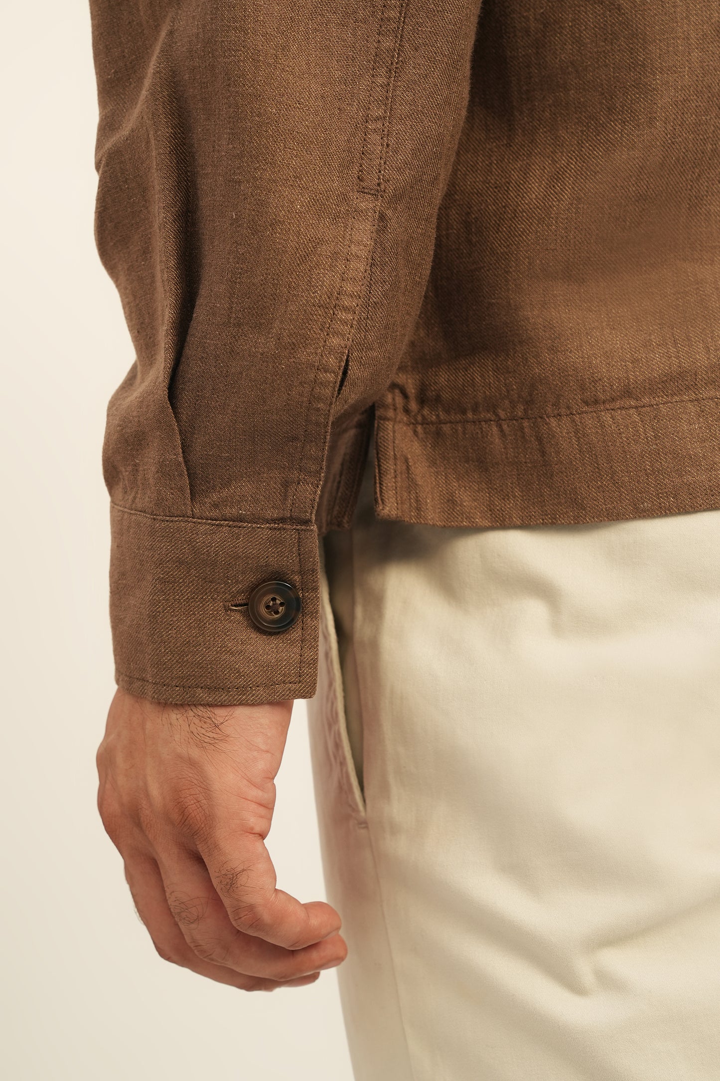 100% European Linen Utility Shacket