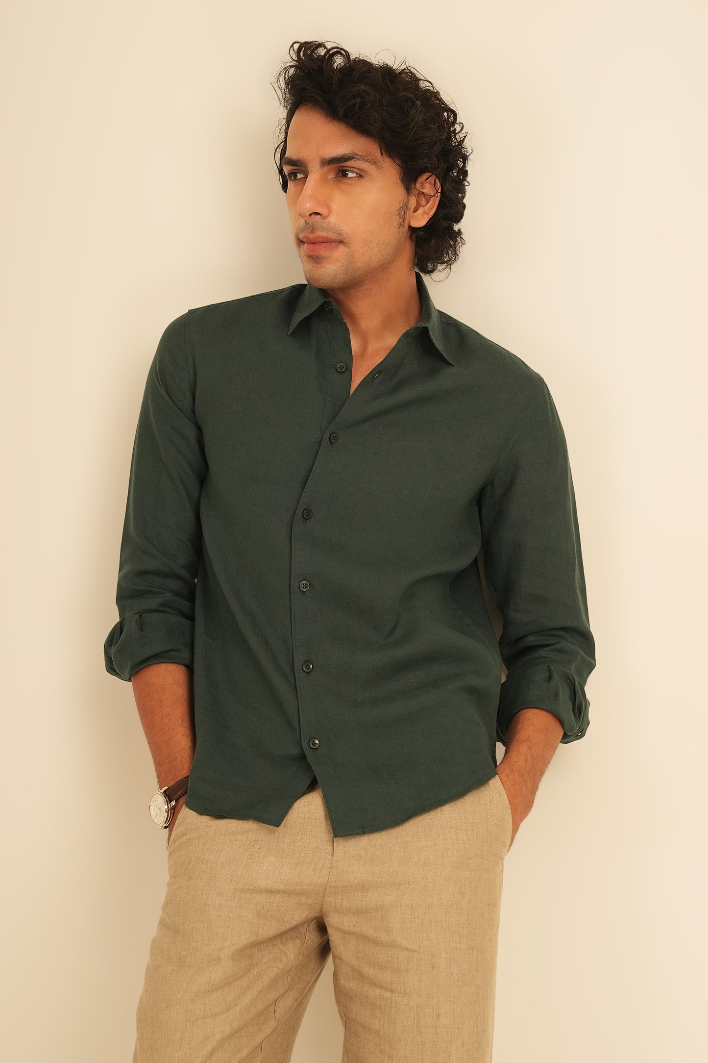 100% European Linen Classic Everyday Shirt
