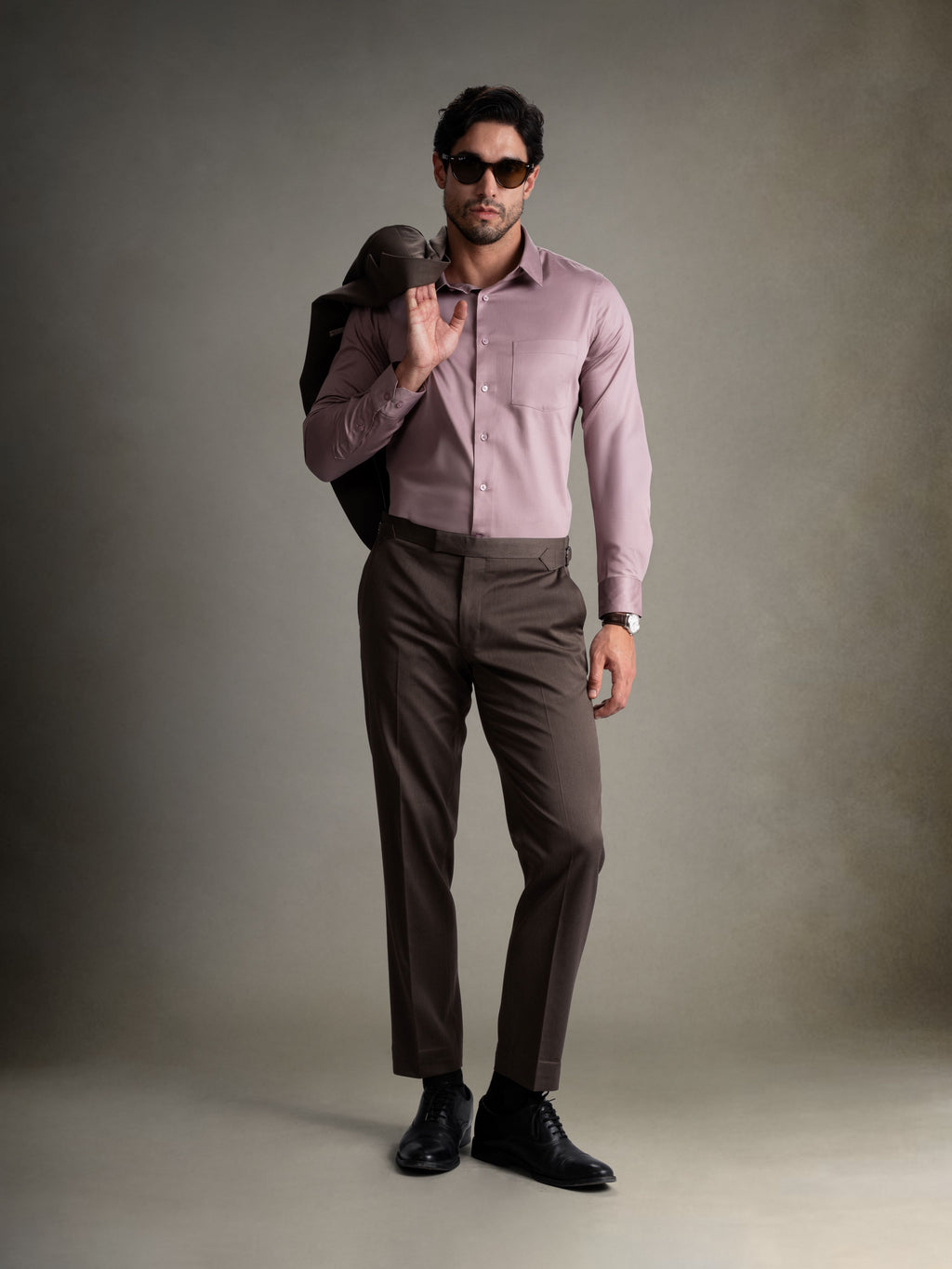 100% Egyptian Cotton Everyday Formal Shirt - Mauve