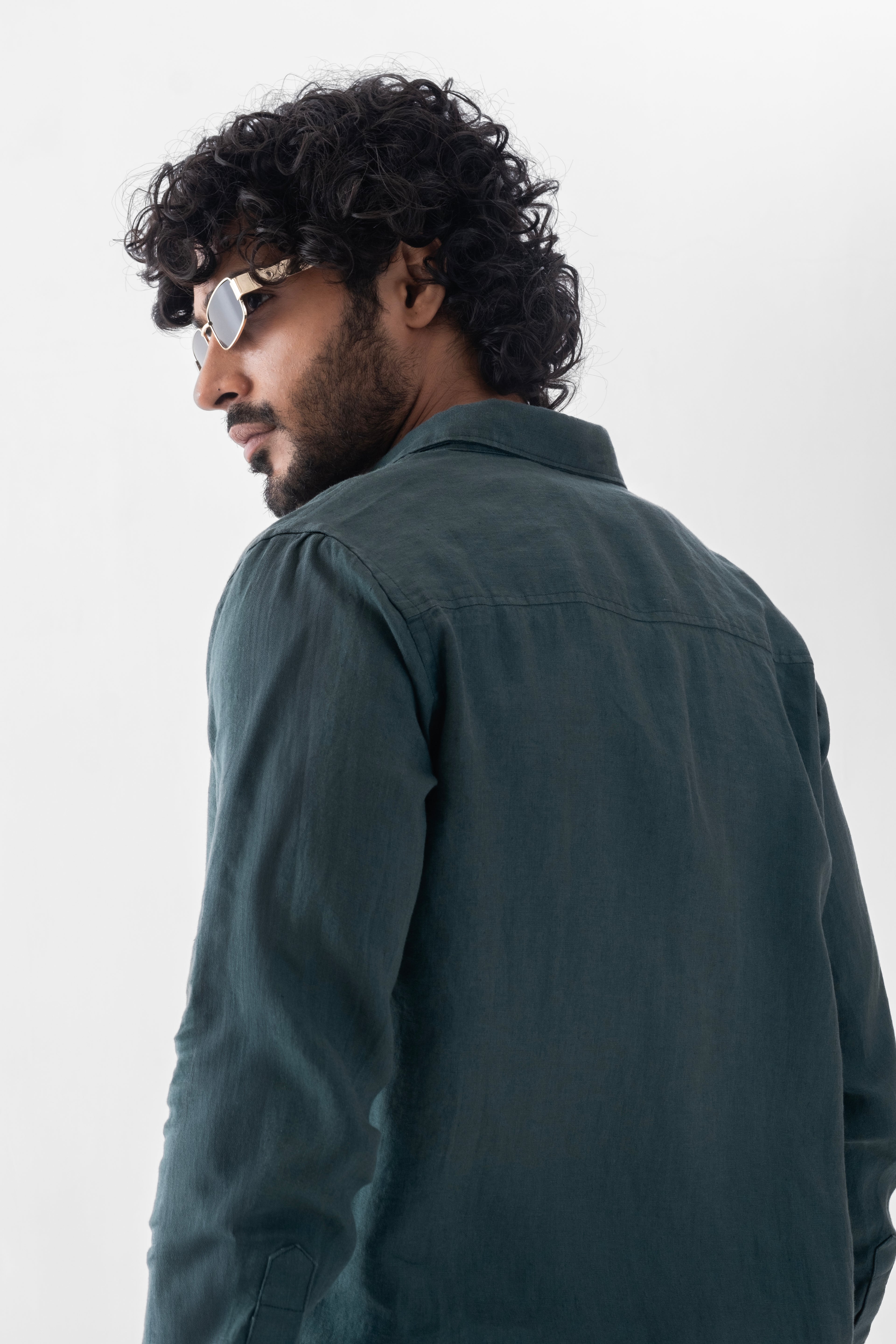 100% European Linen Classic Everyday Shirt - Teal