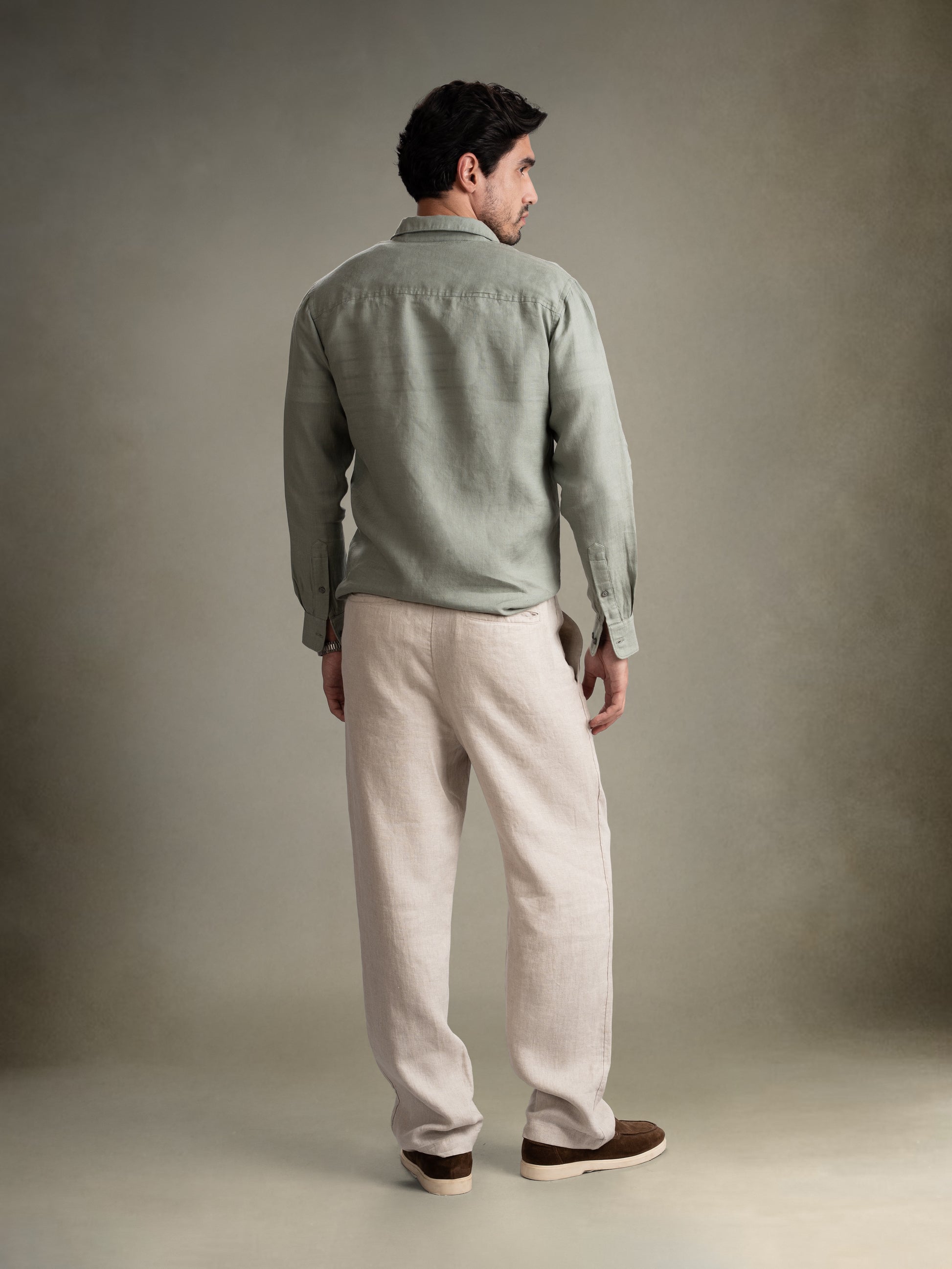 100% European Linen Classic Everyday Shirt - Maison X - White