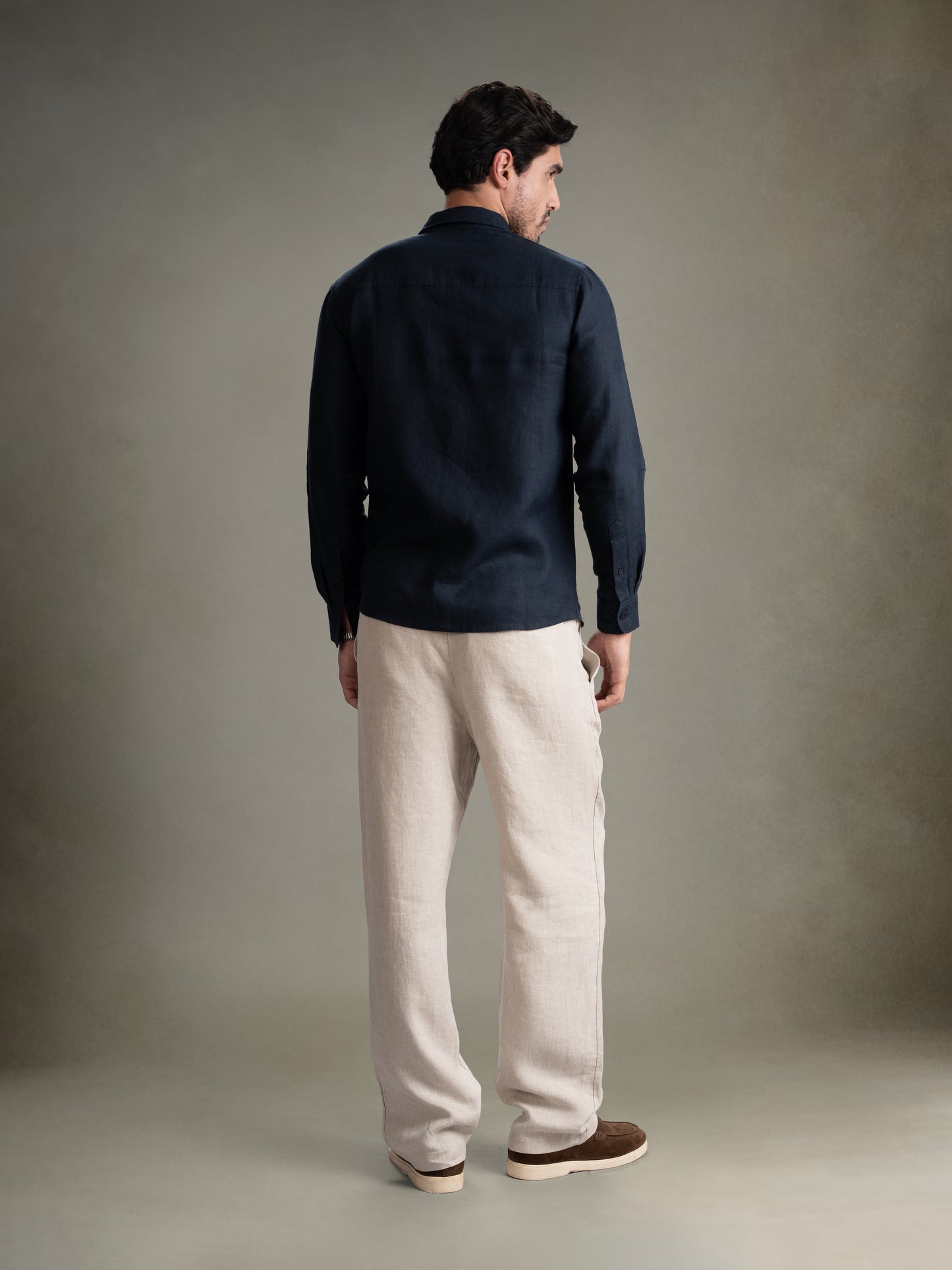 100% European Linen Classic Everyday Shirt - Maison X - Sage Green