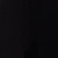 100% Cotton Poplin Puff-Sleeve Cropped Shirt - Black