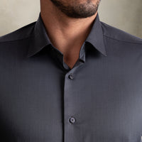 100% Egyptian Cotton 9-to-9 Formal Shirt - Dark Grey