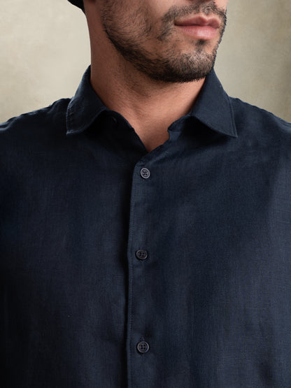 100% European Linen Classic Everyday Shirt - Maison X - Sage Green