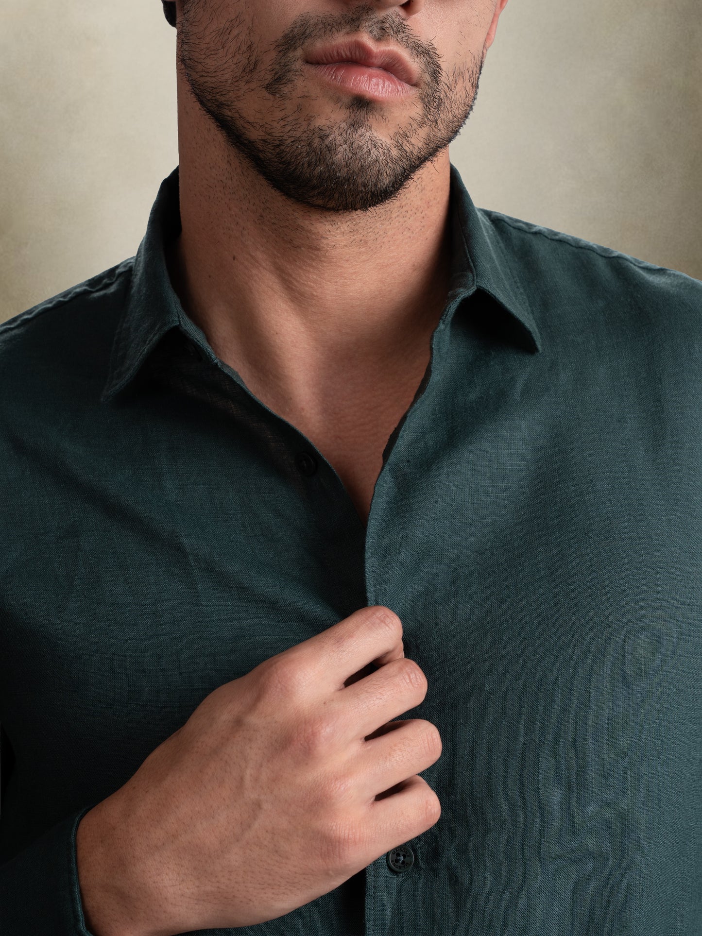 100% European Linen Classic Everyday Shirt - Maison X - Teal