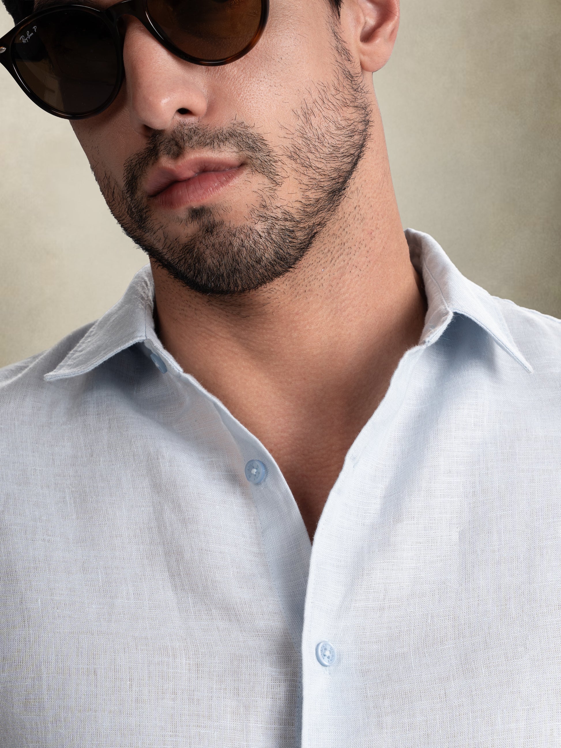 100% European Linen Classic Everyday Shirt - Maison X - Sage Green