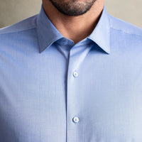 100% Egyptian Cotton 9-to-9 Formal Shirt - Mid Blue