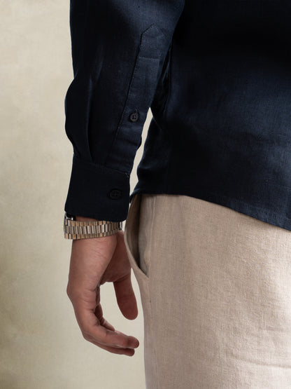 100% European Linen Classic Everyday Shirt - Maison X - Sage Green