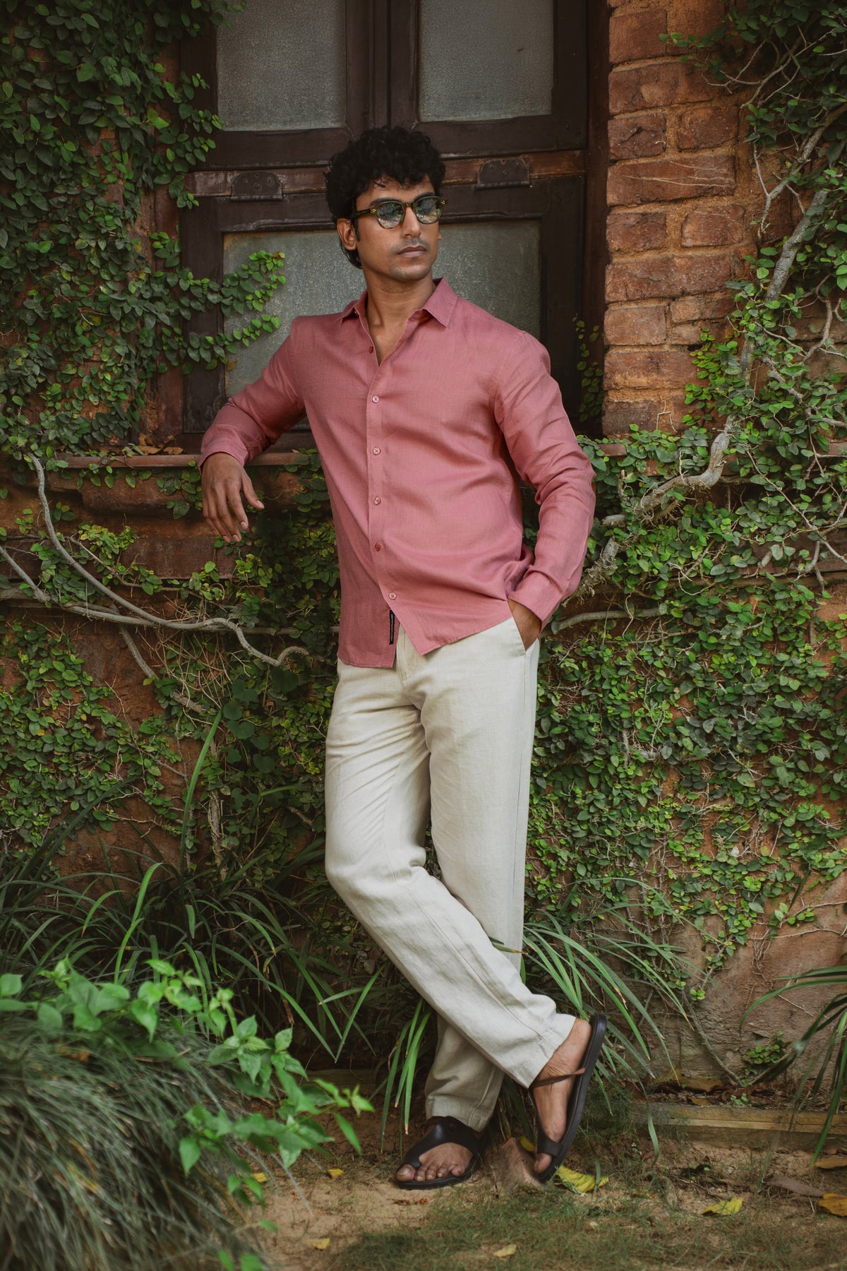 100% European Linen Classic Everyday Shirt - Rose