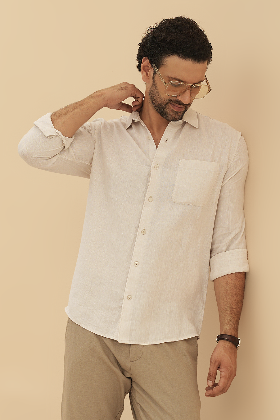 100% European Linen Regular Fit Shirt