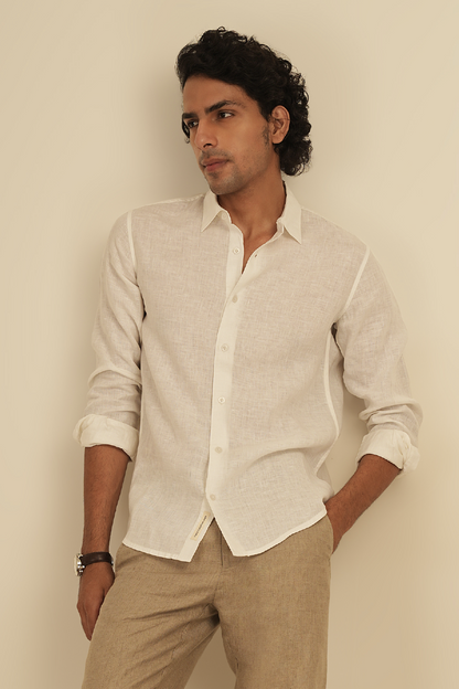 100% European Linen Classic Everyday Shirt