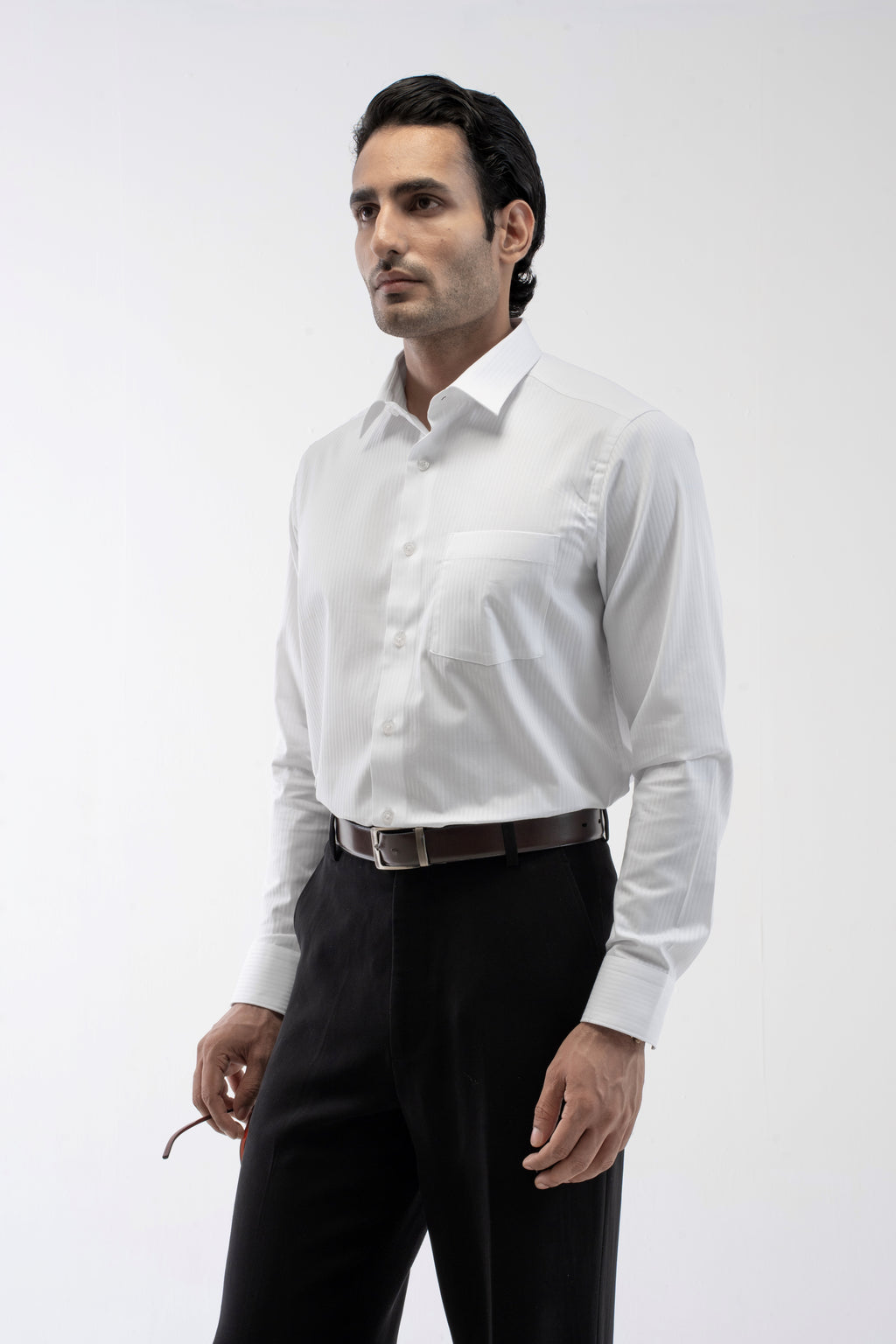 Giza Cotton Classic Executive Shirt - White
