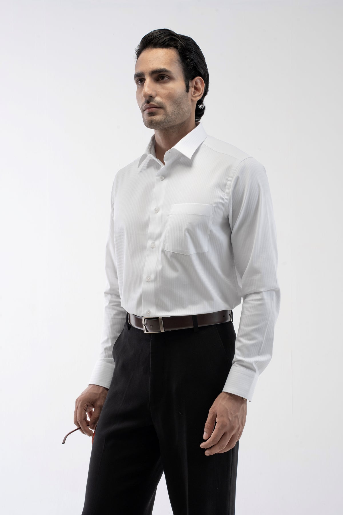 Giza Cotton Classic Executive Shirt - White