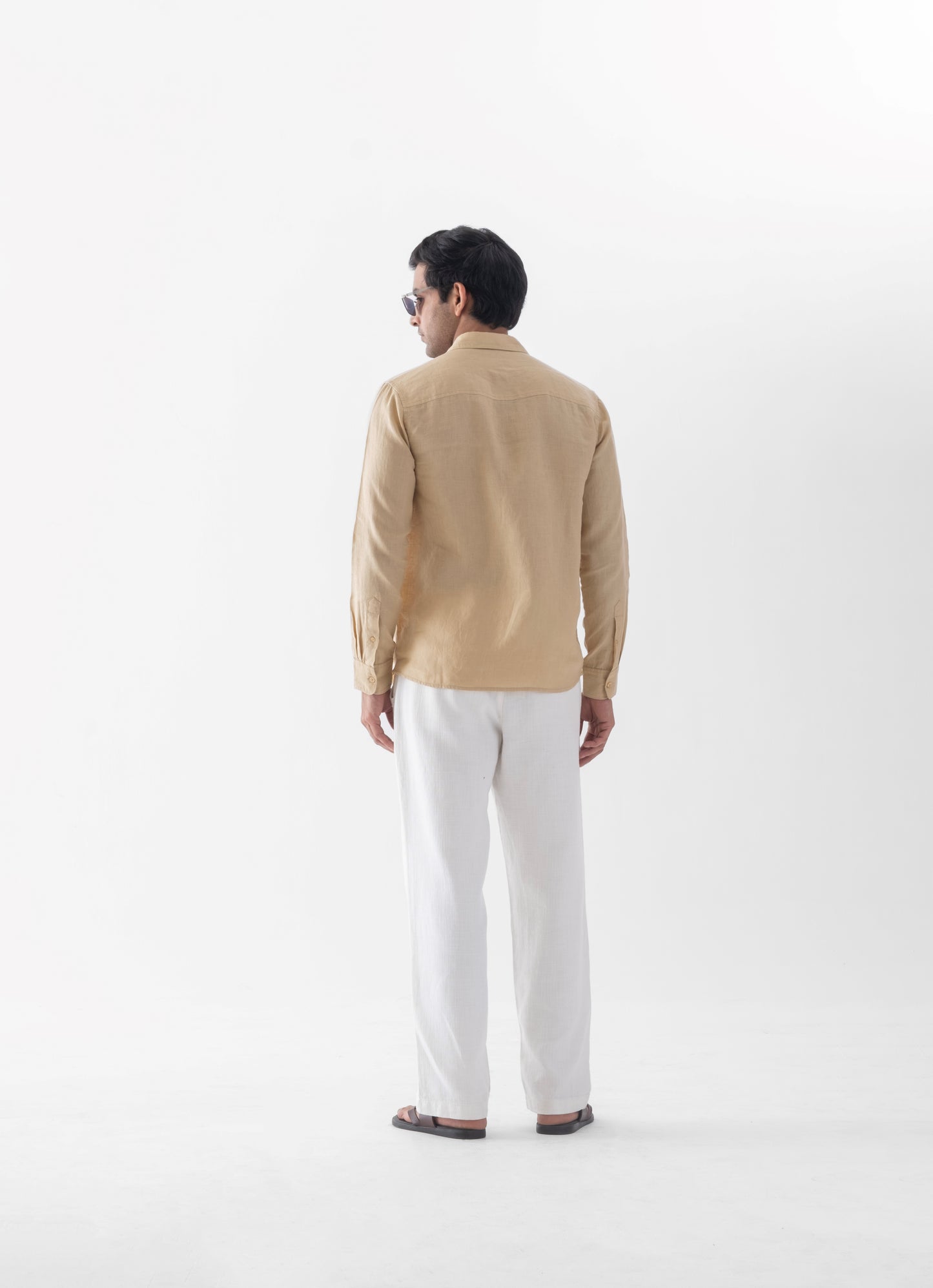 100% European Linen Classic Everyday Shirt - Bamboo